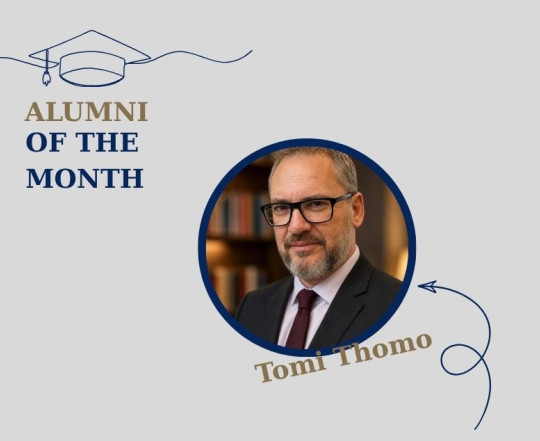 Alumni of the Month- Tomi Thomo